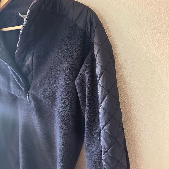 Athleta Navy Vortex Fleece and Quilted Winter 1/4 Zip Size Small - Picture 5 of 7